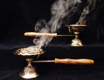 Ceremonial Censer - w/Wooden Handle