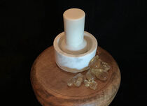 Mortar & Pestle - Opal White Marble 